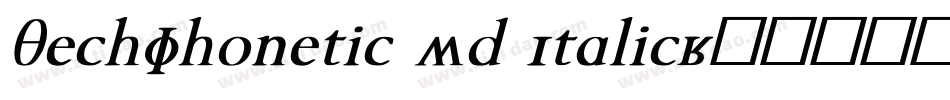 TechPhonetic Wd Italic字体转换